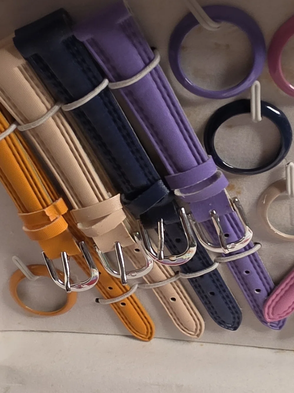 Kids Colorful Pastel Adjustable Belt - Pink, Yellow, Blue, Green, Lavender, Red